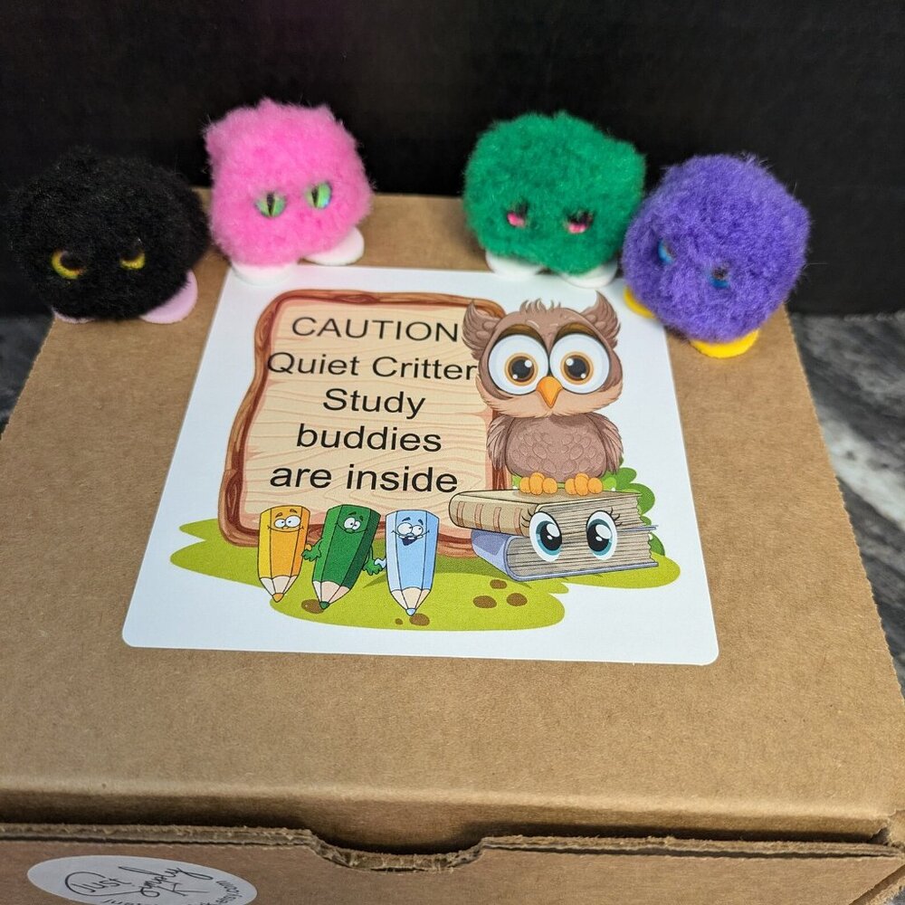 Quiet Critters Study Buddies - Set of 25: Teacher Gift, Classroom Aid, Literacy